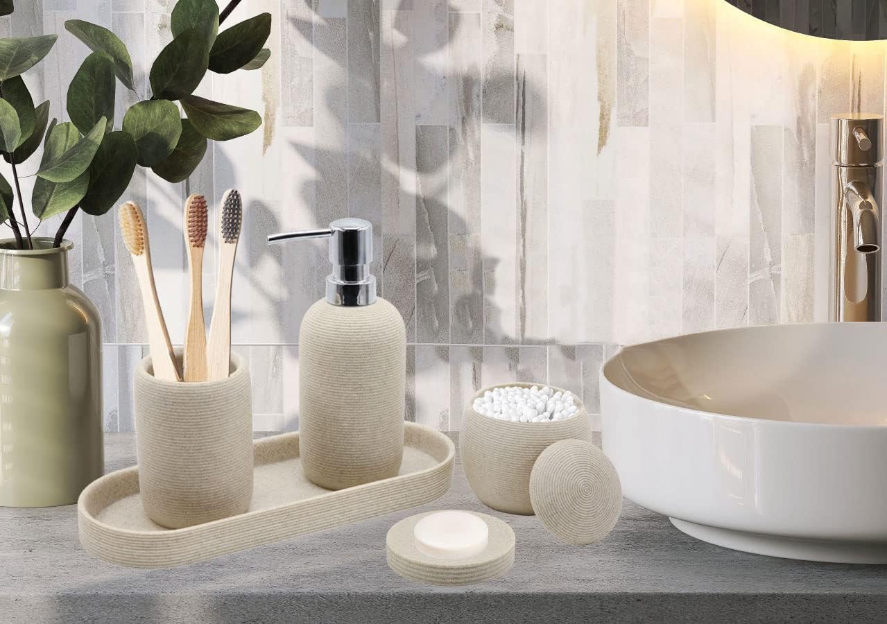 Modern 5-Piece Bathroom Accessory Set