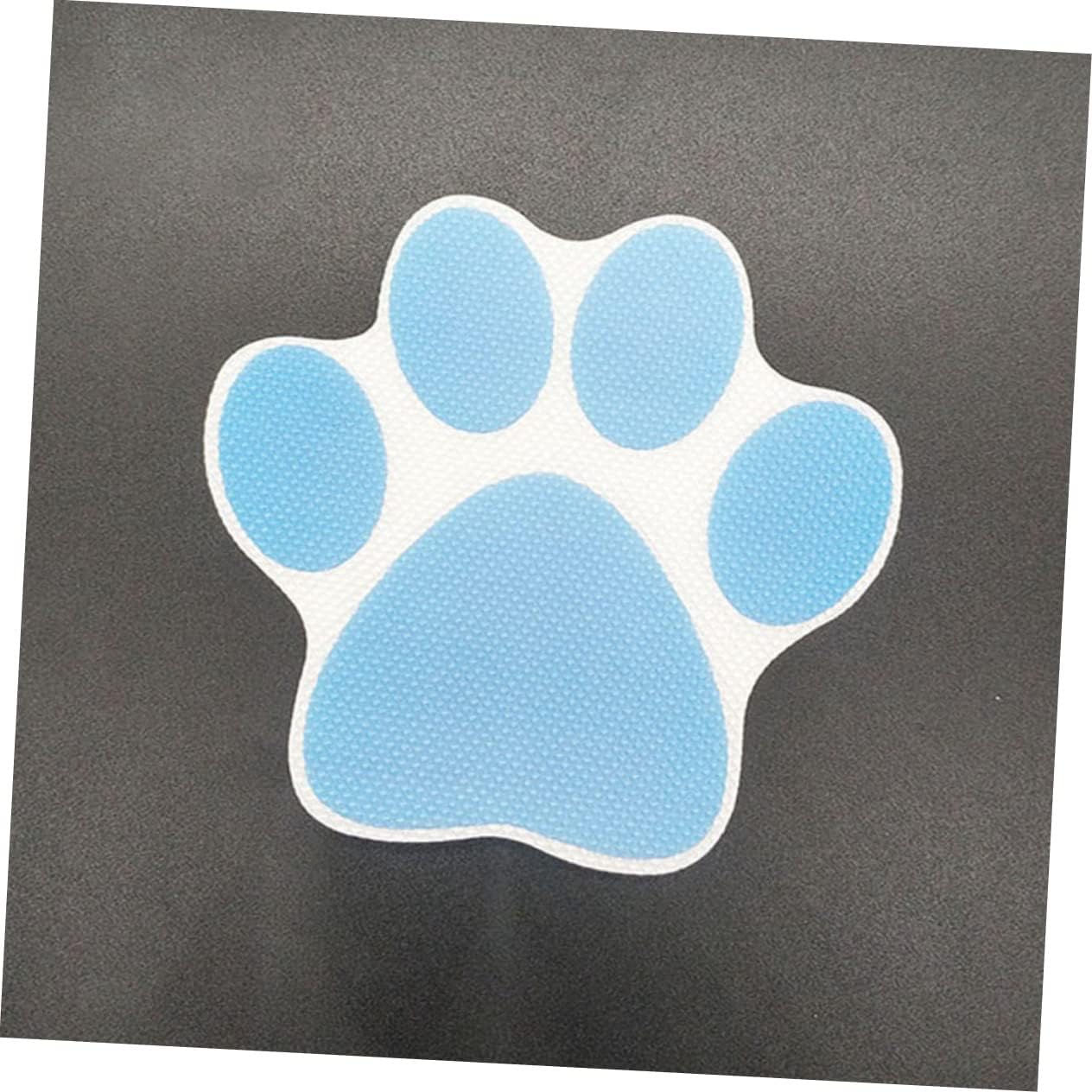 Happyyami 4-Piece Cartoon Dog Footprint Sticker Set for Bathtub Bath Safety