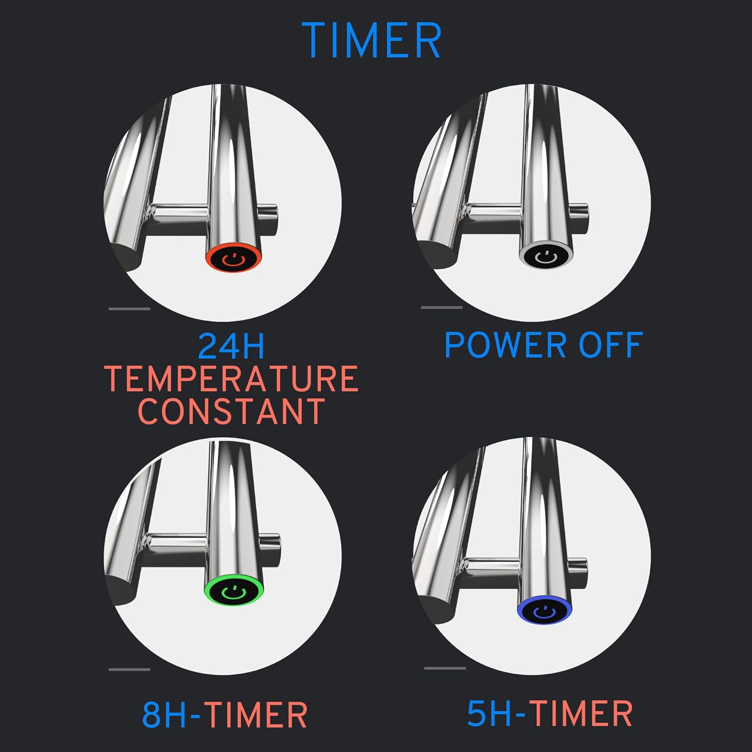 Stylish Wall-Mounted Towel Heater