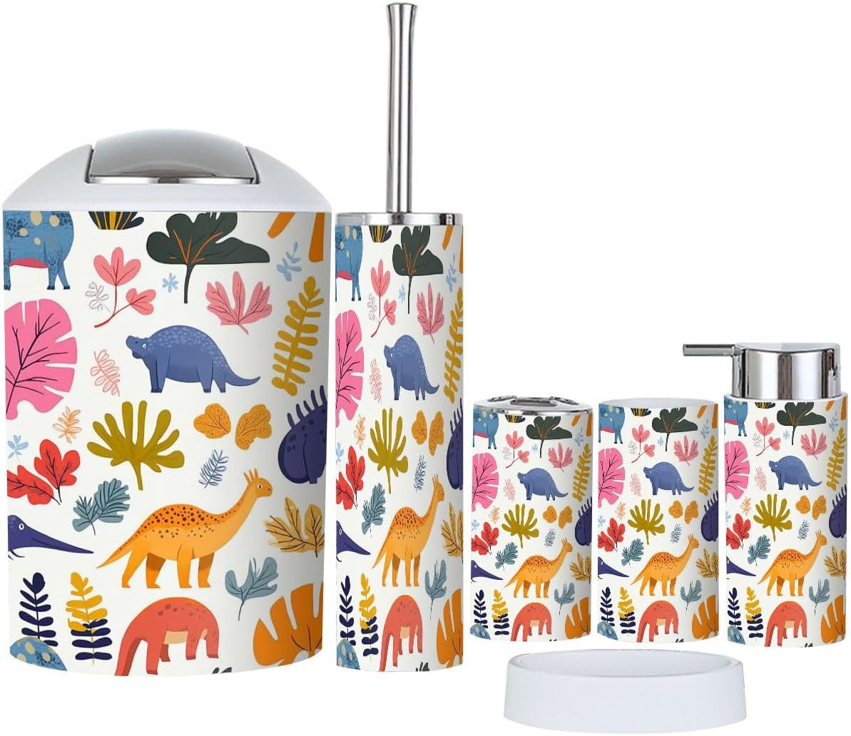 Bathroom Accessories Set 6 Pcs Durable Functional Decor