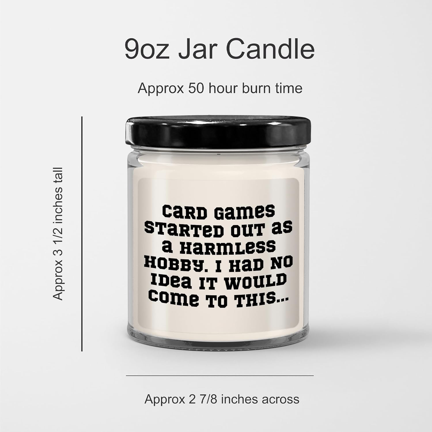 Card Games Themed Vanilla Soy Candle 9oz