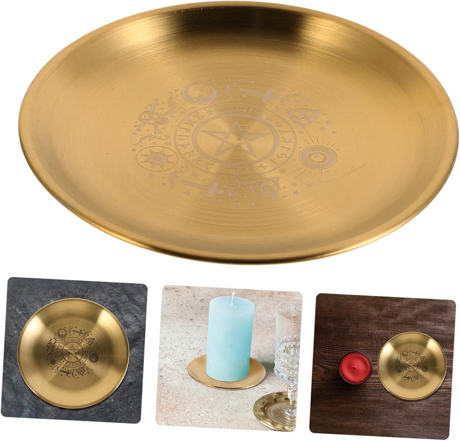 Mystical Five-Pointed Star Candlestick Holder