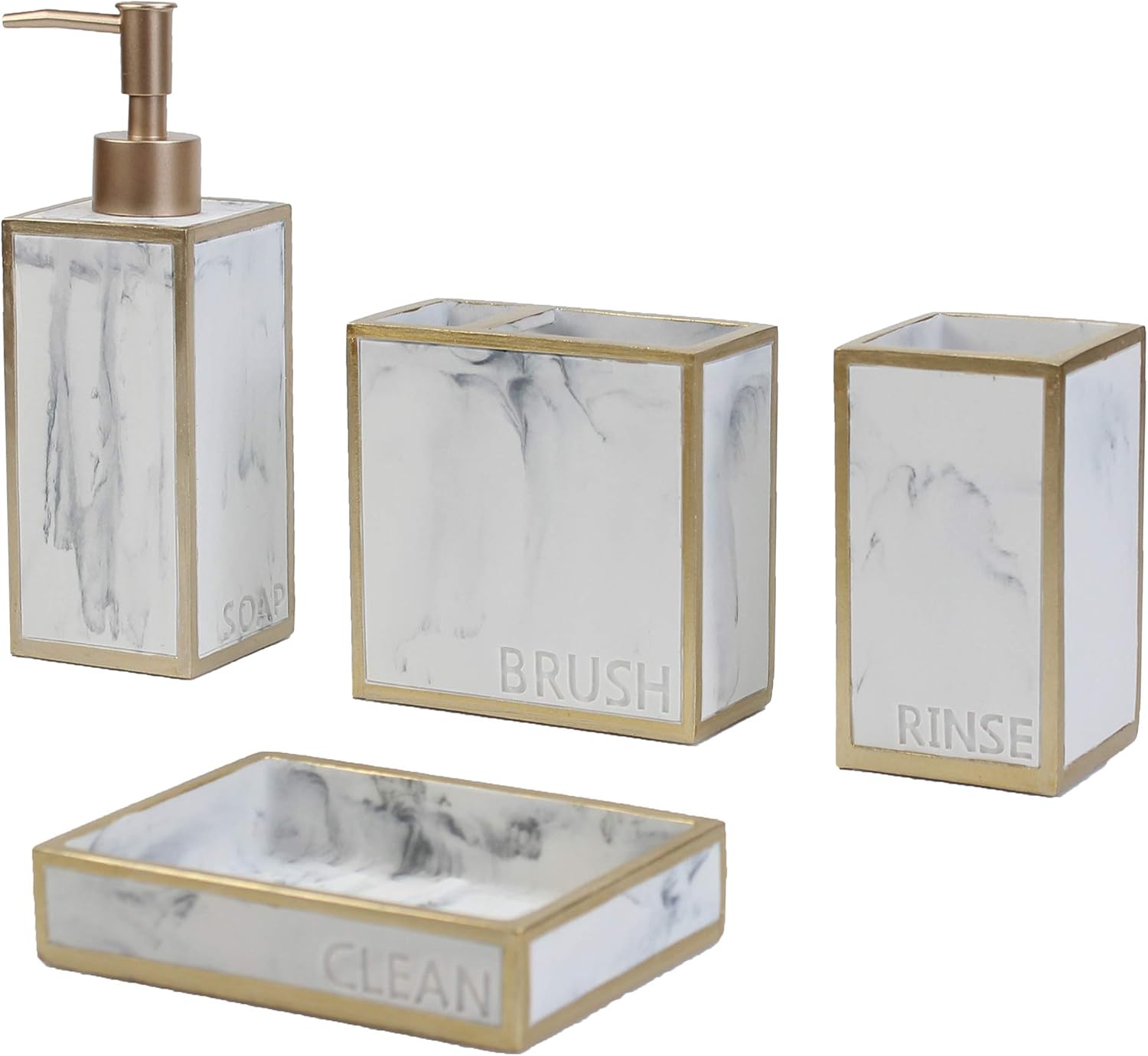 Hommah 4-Piece Bathroom Accessory Set