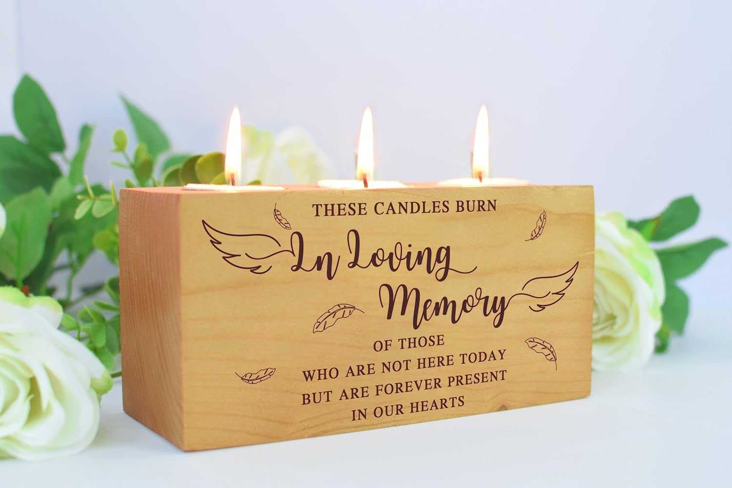 Personalized Memorial Candle Holder for Weddings Anniversaries or Reunions