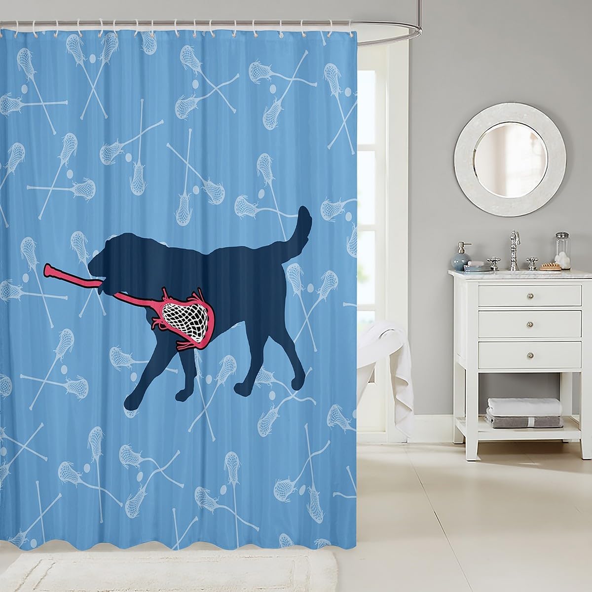 Feelyou Lacrosse Shower Curtain 72x72