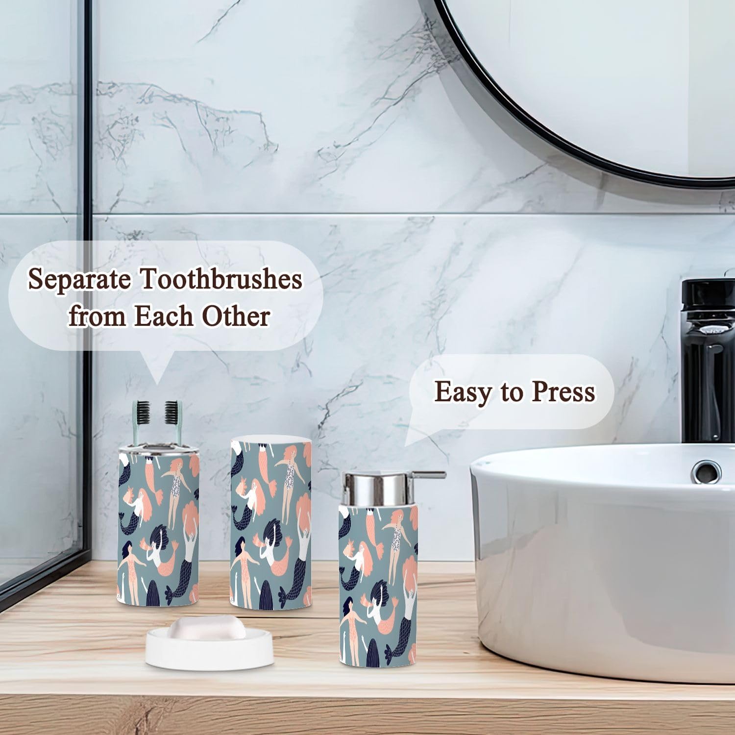 JBNJANKDAV Bathroom Accessories Set