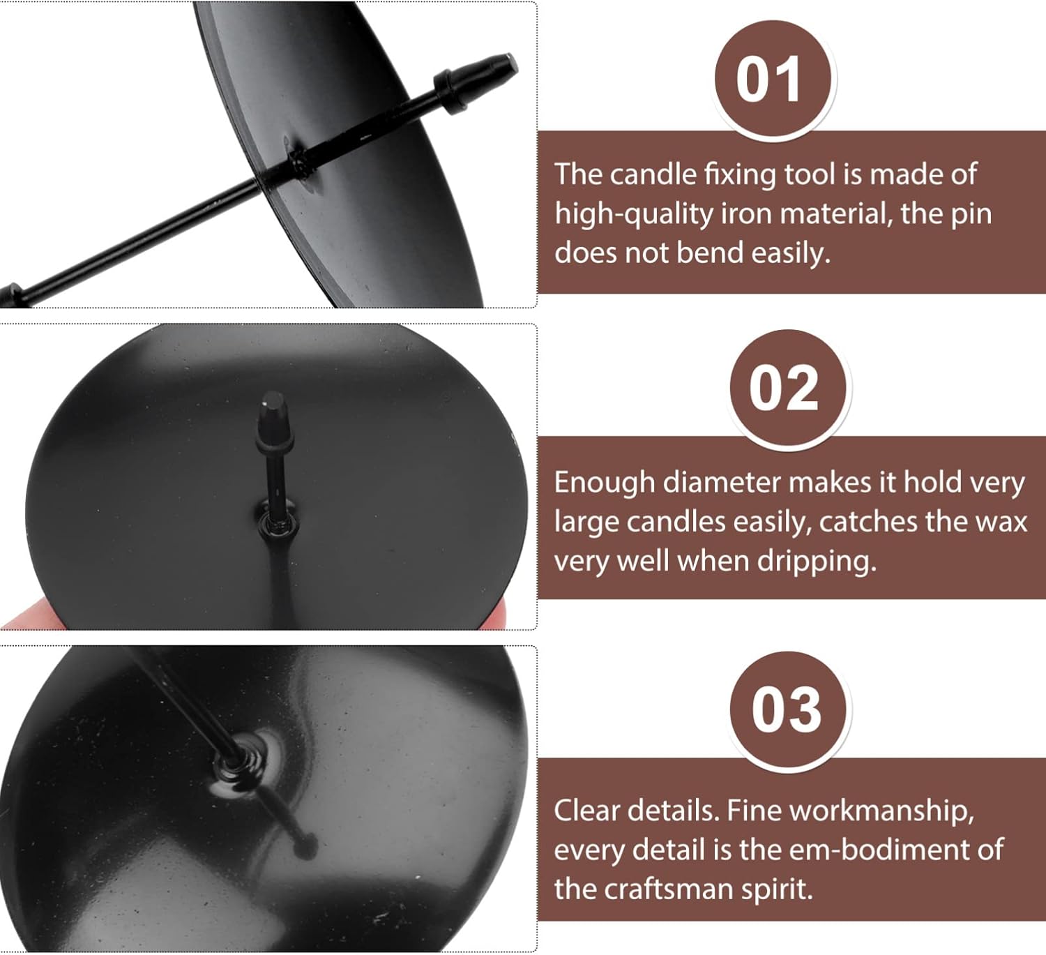 Sturdy 12-Piece Candle Holder Fixation Kit for Festival Use