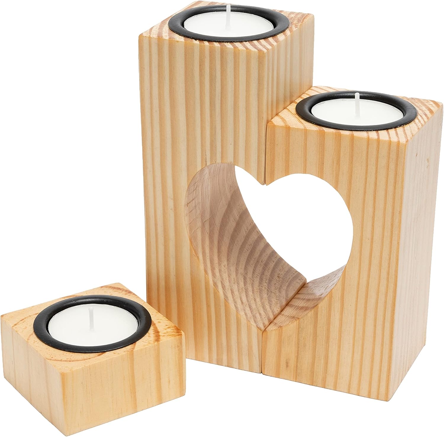 TBFM Heart Candle Holder Set