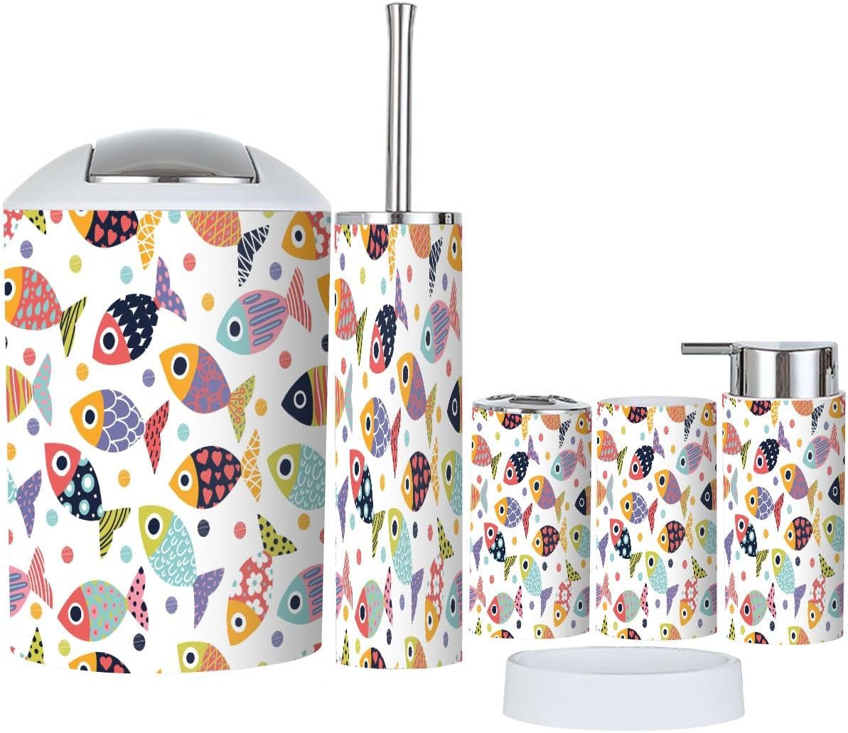 Bath 6-Piece Set - Durable Bathroom Accessories