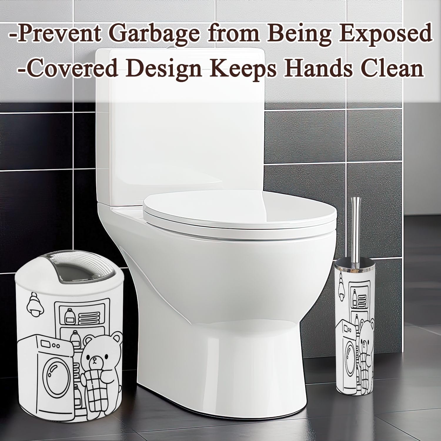 Little Bear 6-Piece Bathroom Set for Kids