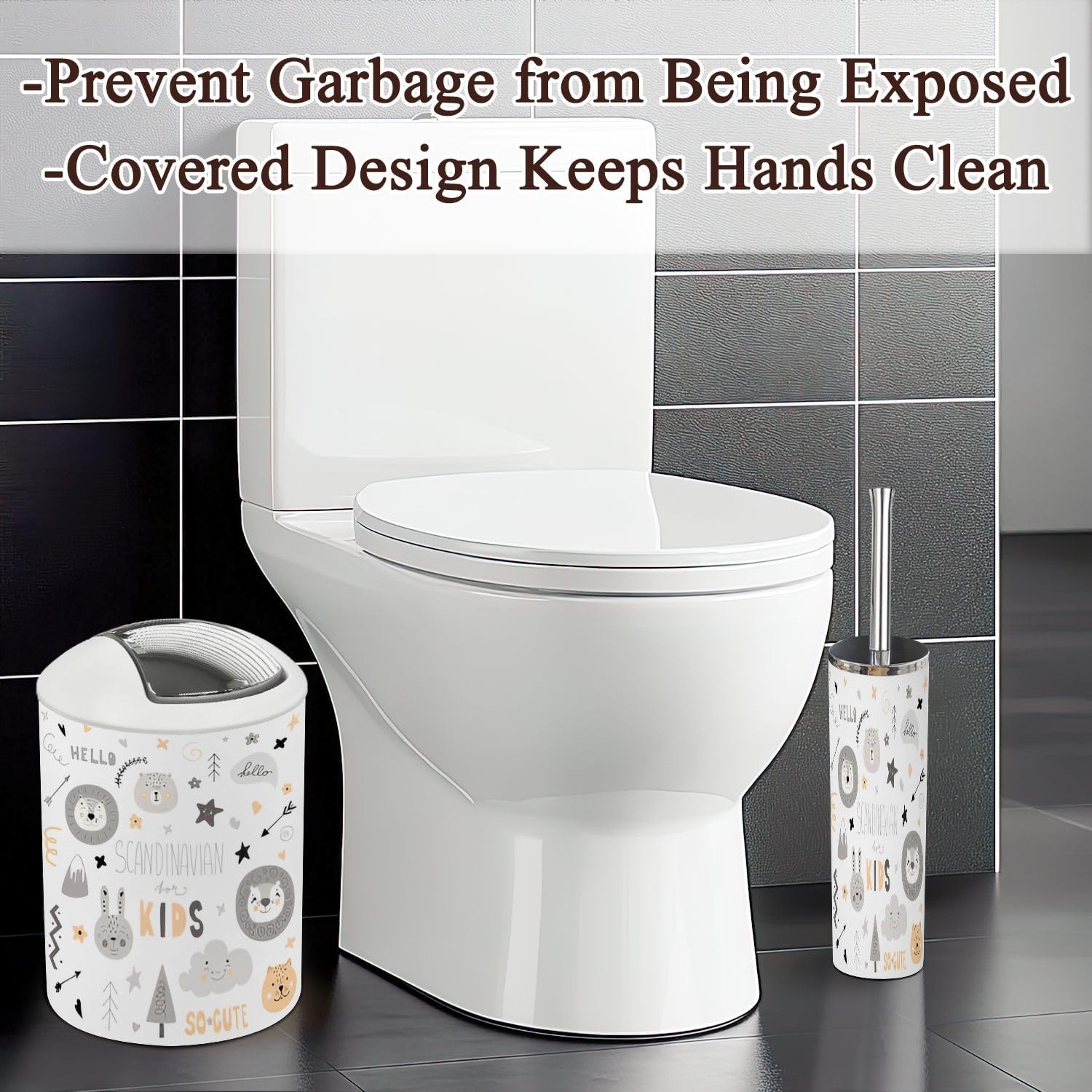 Scandinavian Style 6 Pcs Bathroom Accessories Set