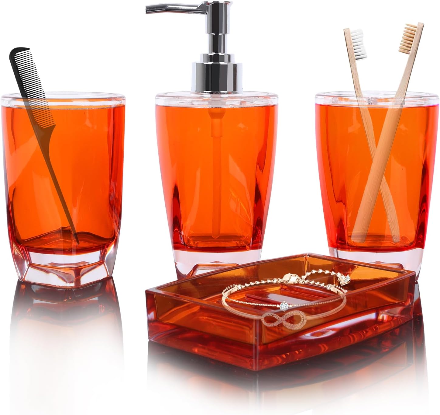 Complete bathroom accessory set for premium modern design
