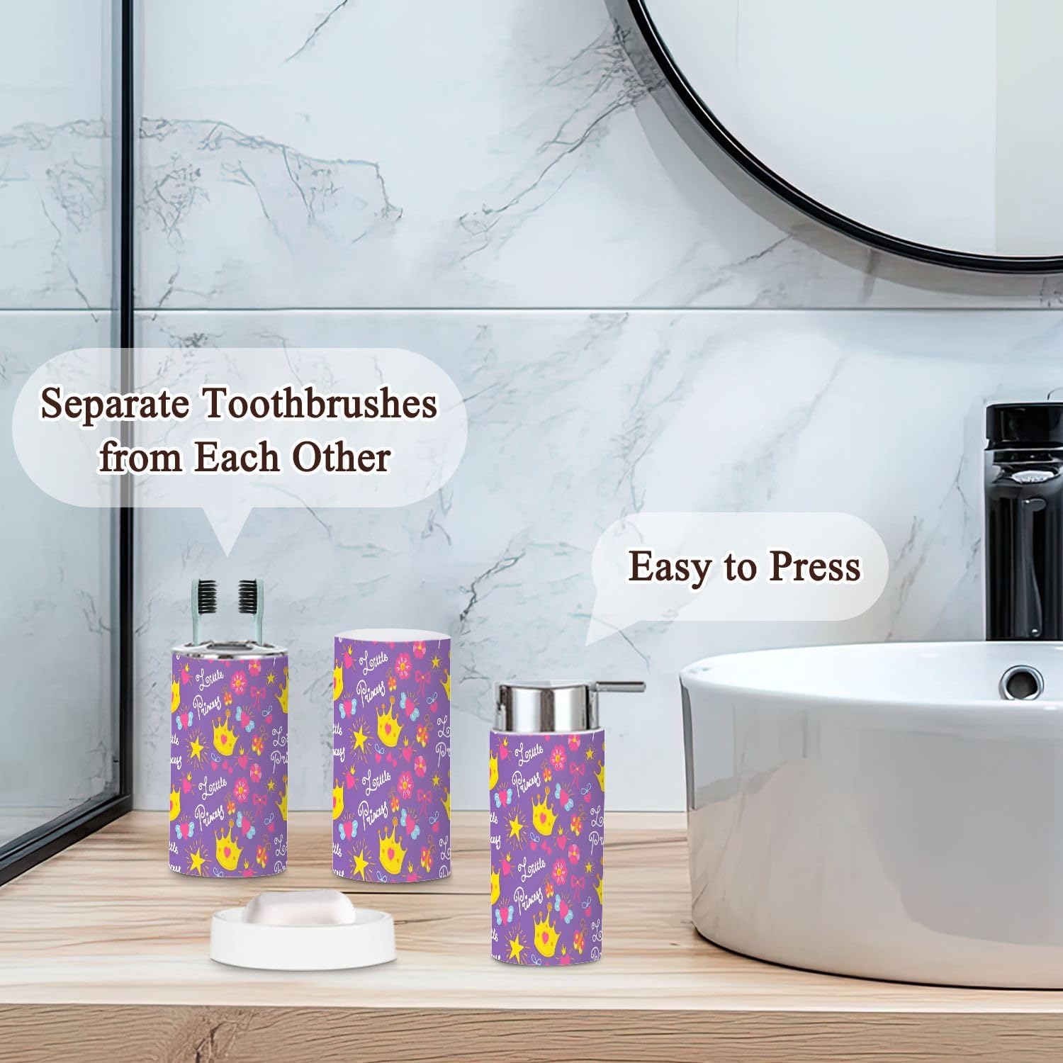 6-Piece Bathroom Accessories for Kids Babies
