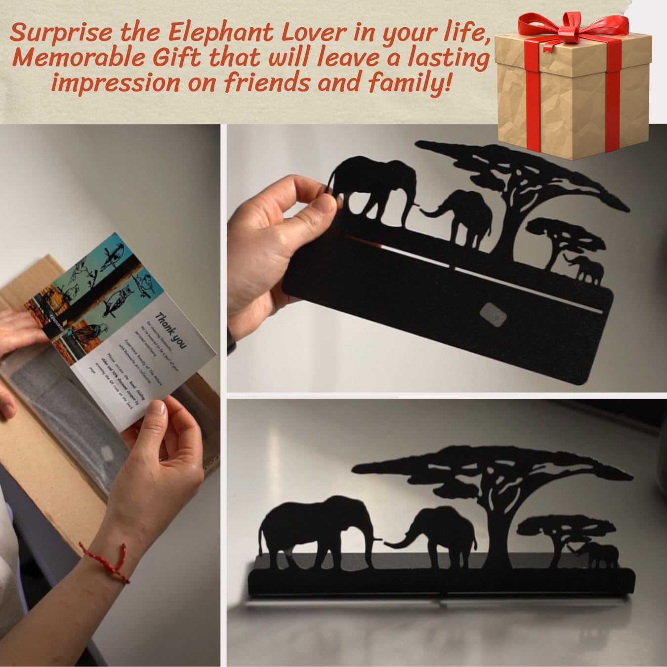 Safari Elephant Candle Holder