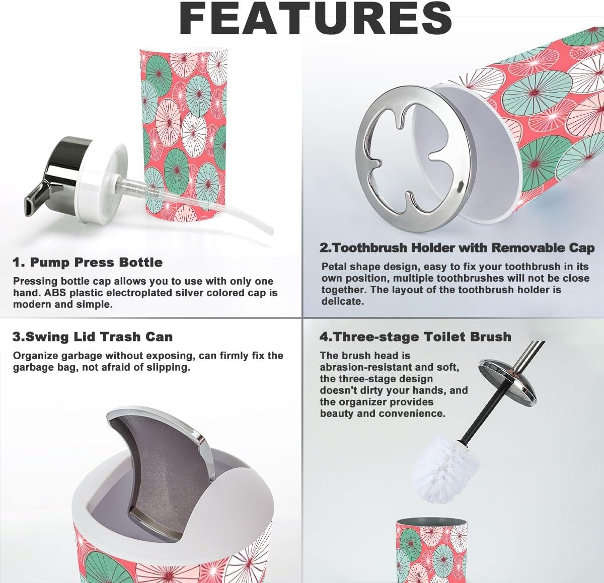 Bath Time Starts Here 6-Piece Set for Modern Sloths Their Traits