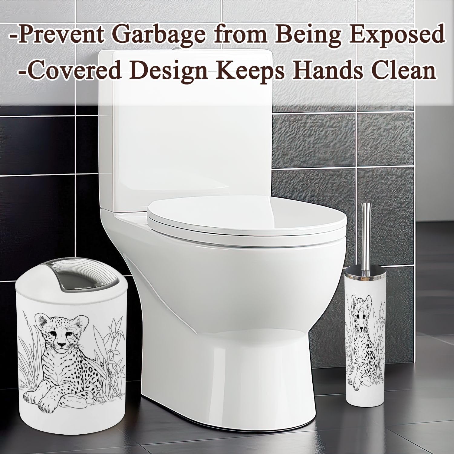 Durable 6-Piece Bathroom Set for Kids