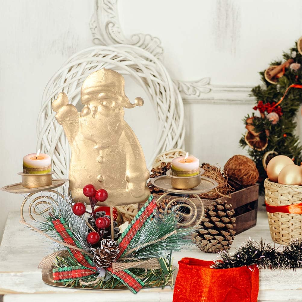 Elegant Christmas Candle Holder Set