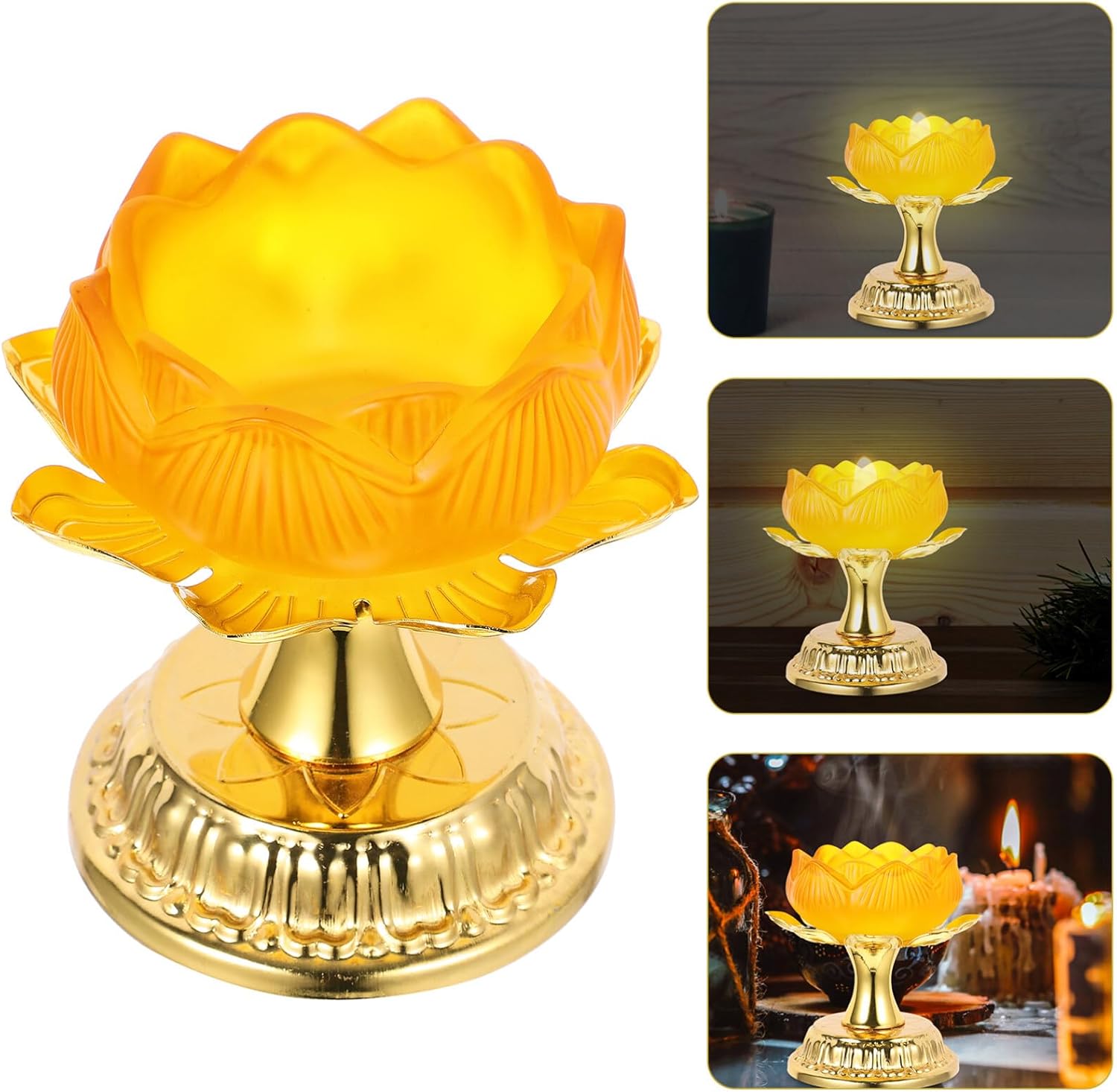 Elegant Buddhist Candle Holder