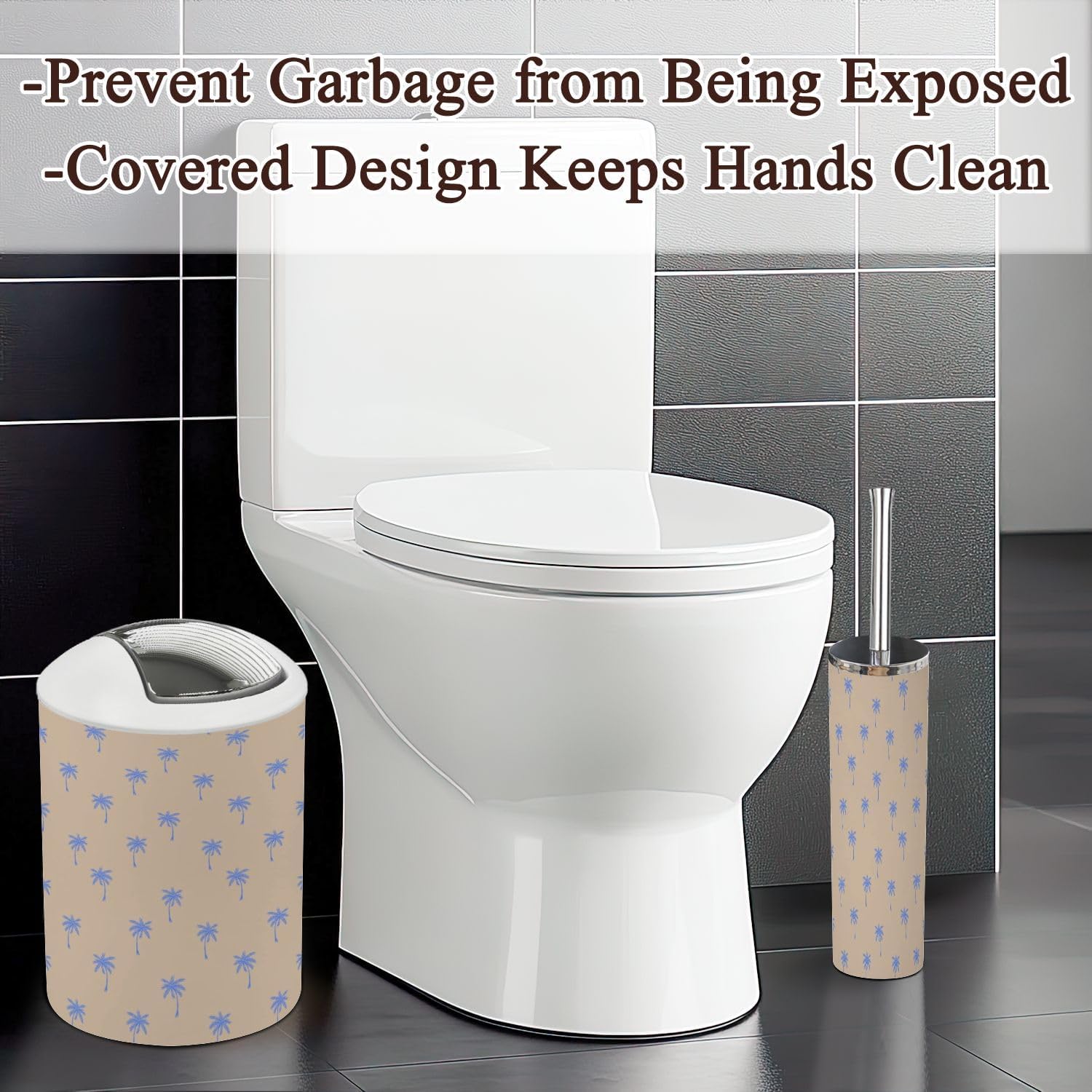 JBNJANKDAV tropical forest bathroom accessory set