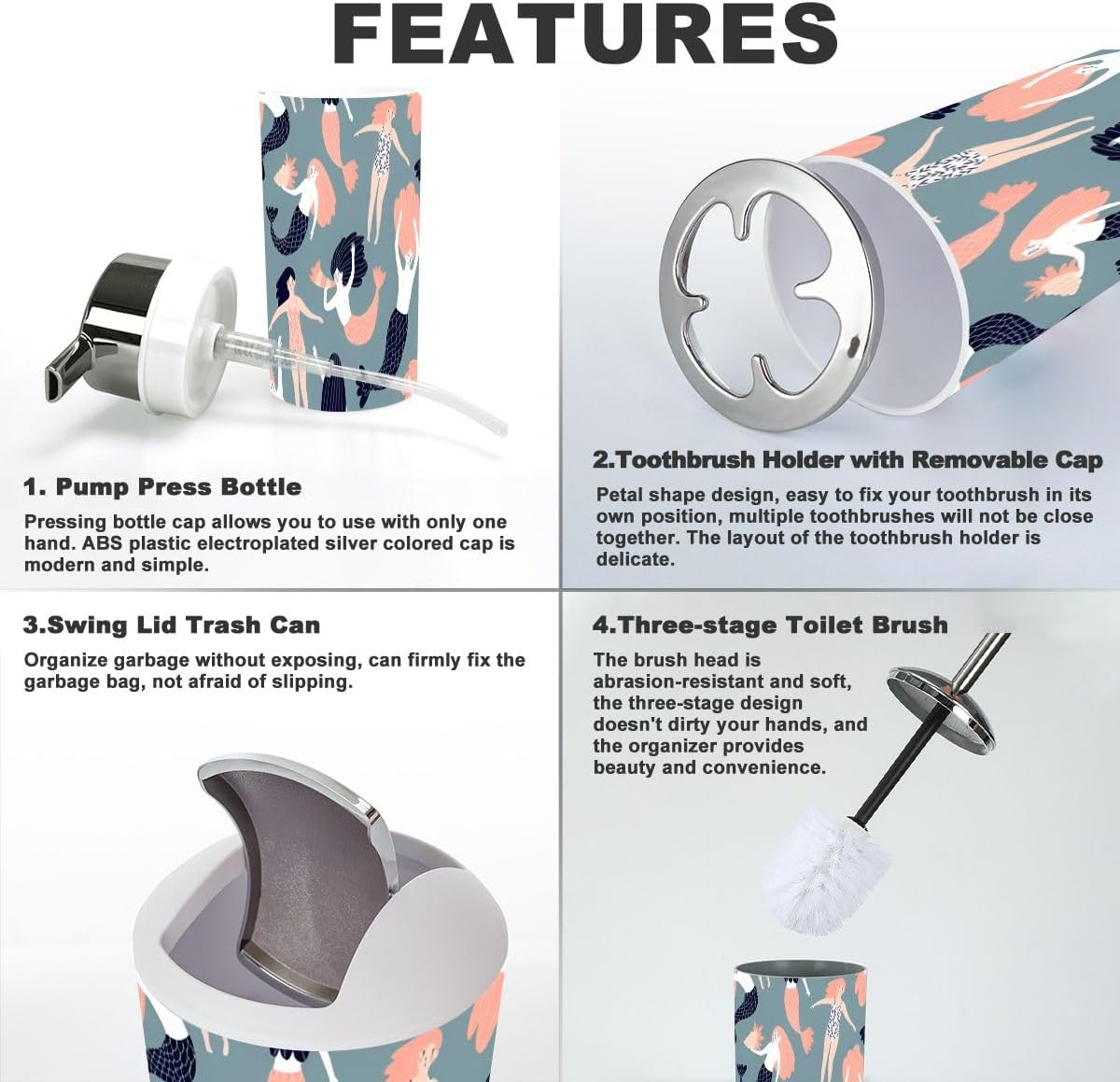JBNJANKDAV Bathroom Accessories Set