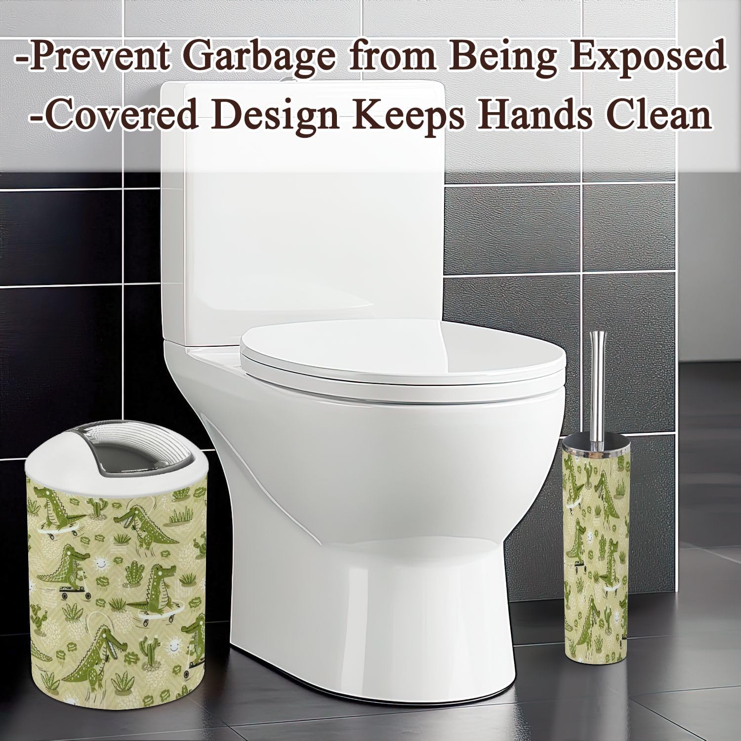 6-Piece Cute Bathroom Accessories Set