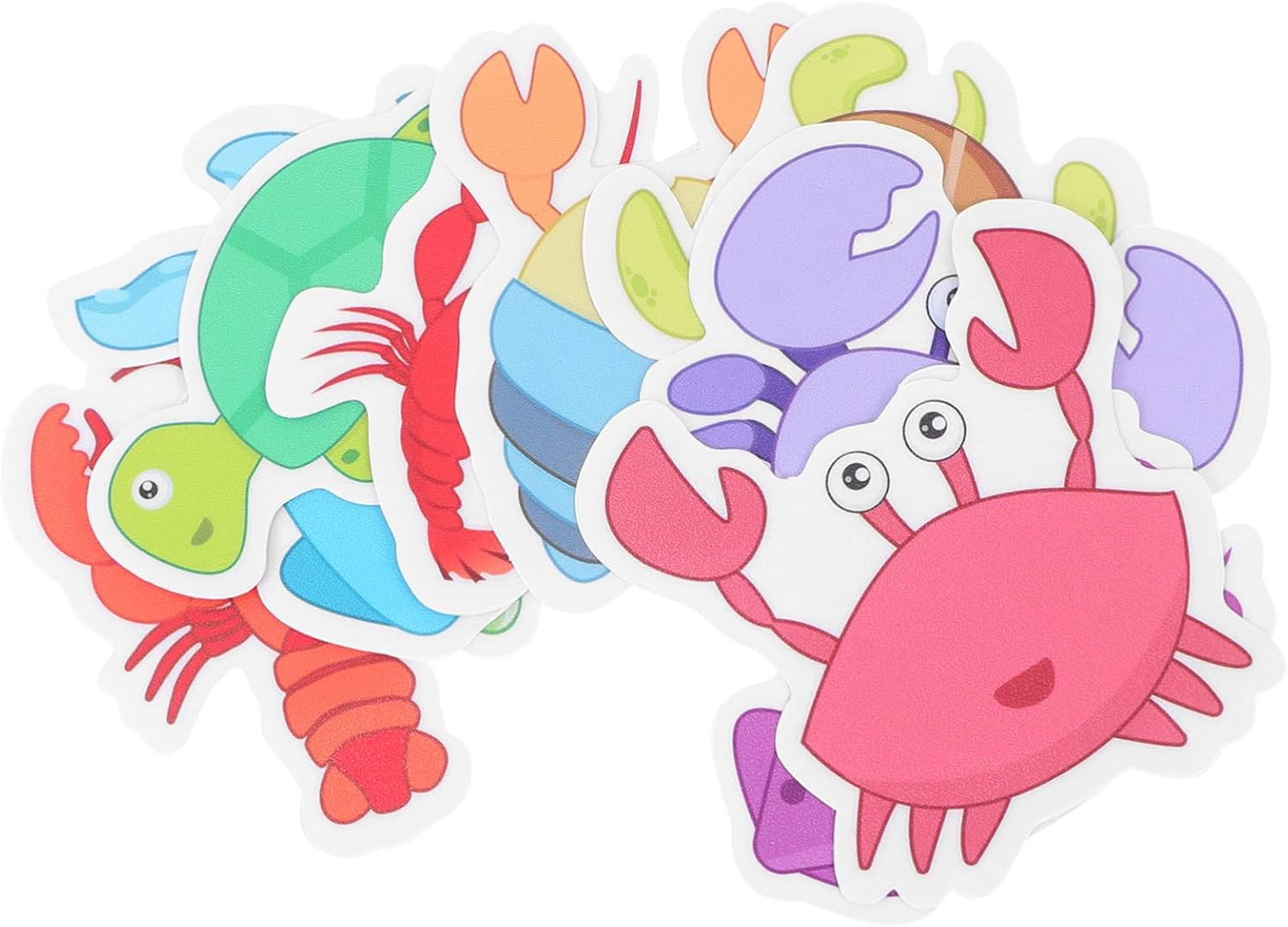 Zerodeko 10pcs Cartoon Non-Slip Shower Stickers for Bathroom