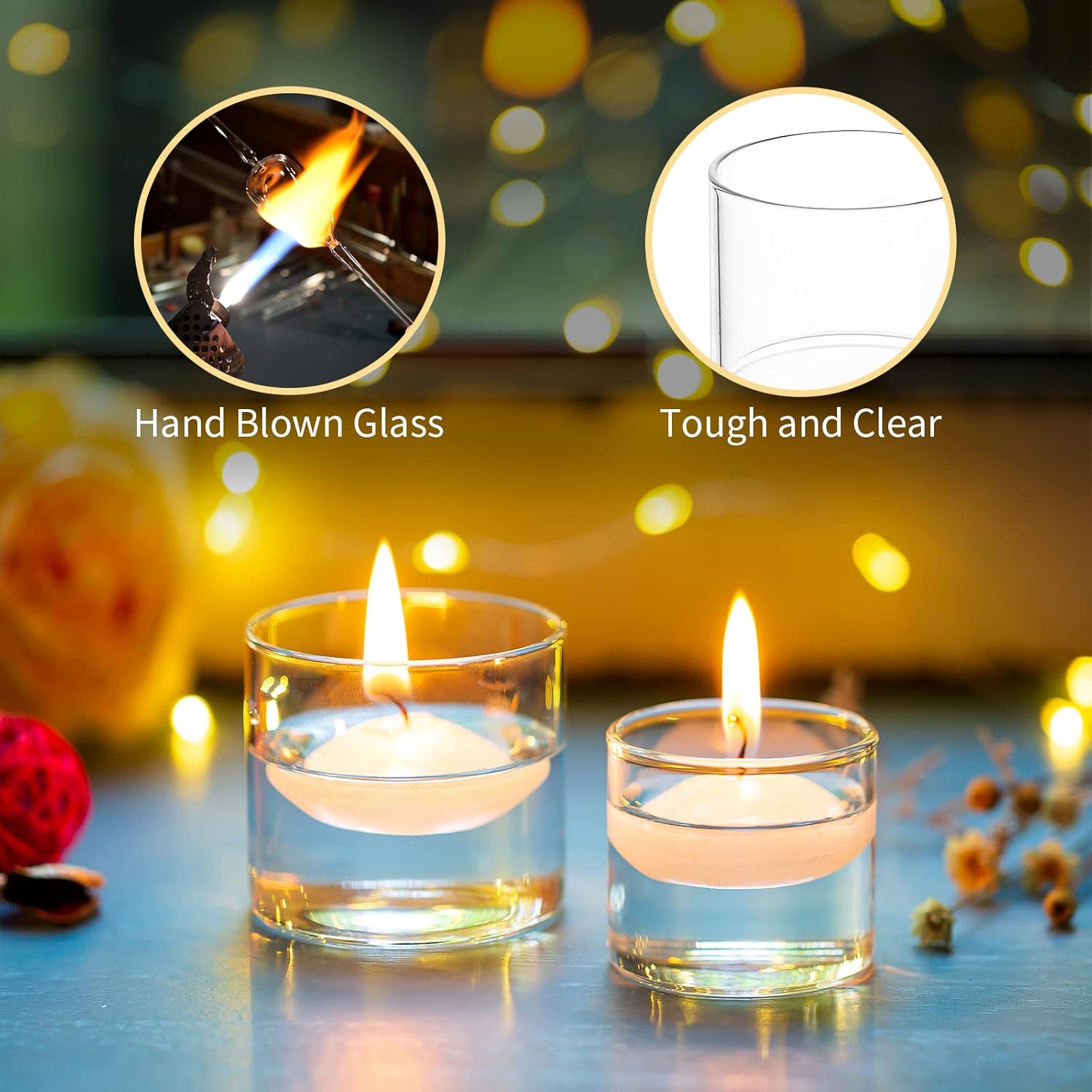 Votive Candle Holder Set Premium Glass Votive Candleolders 20pcs Set