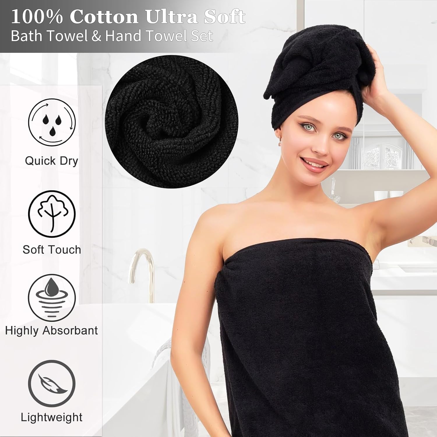 34-Piece Bathroom Accessory Set