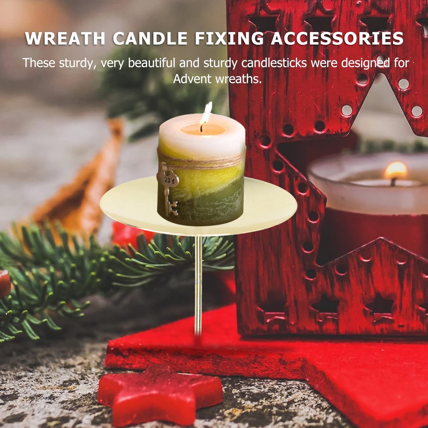 12-Piece Desk Accessories for Pillar Candles