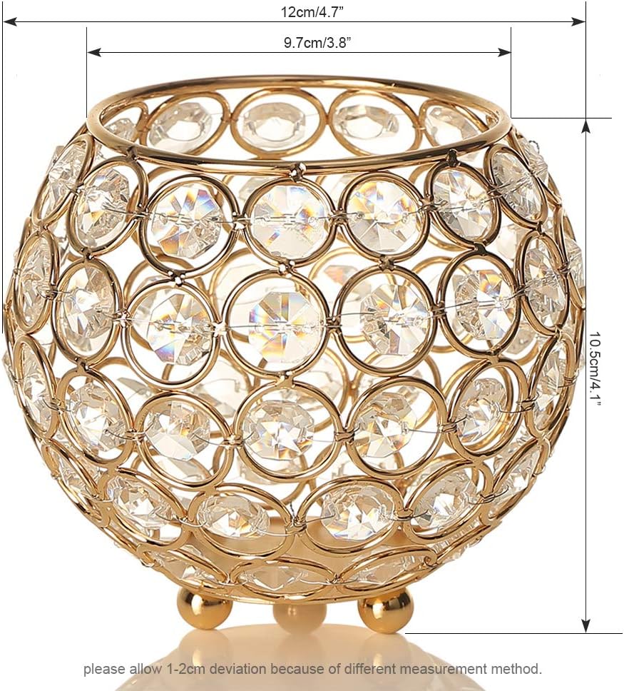 Vinicant Gold Candle Holders for Weddings