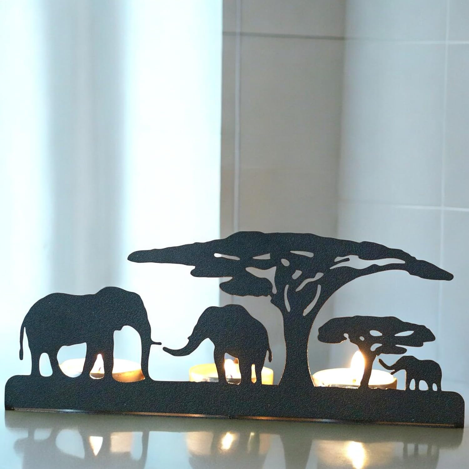 Safari Elephant Candle Holder