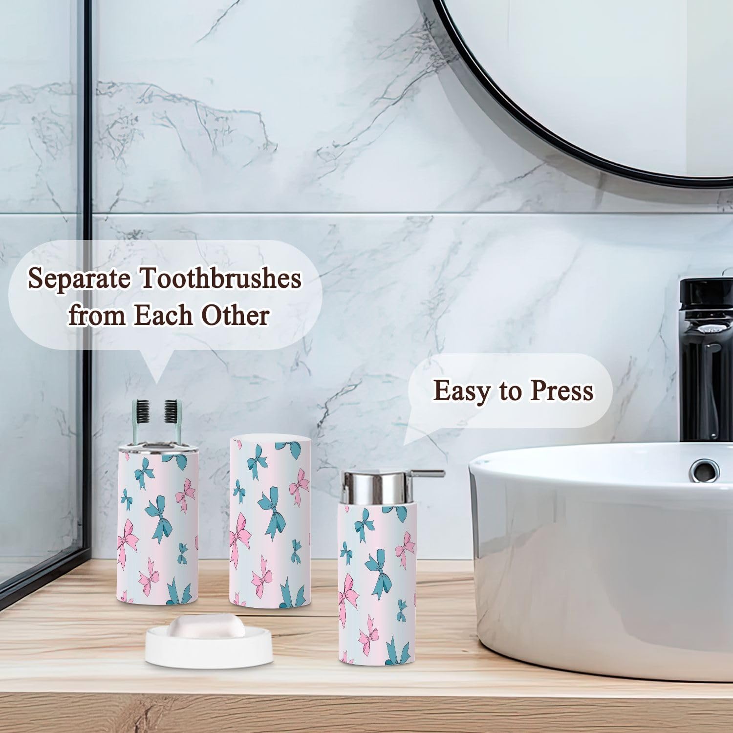 Bath Organizing Set 6 Pcs