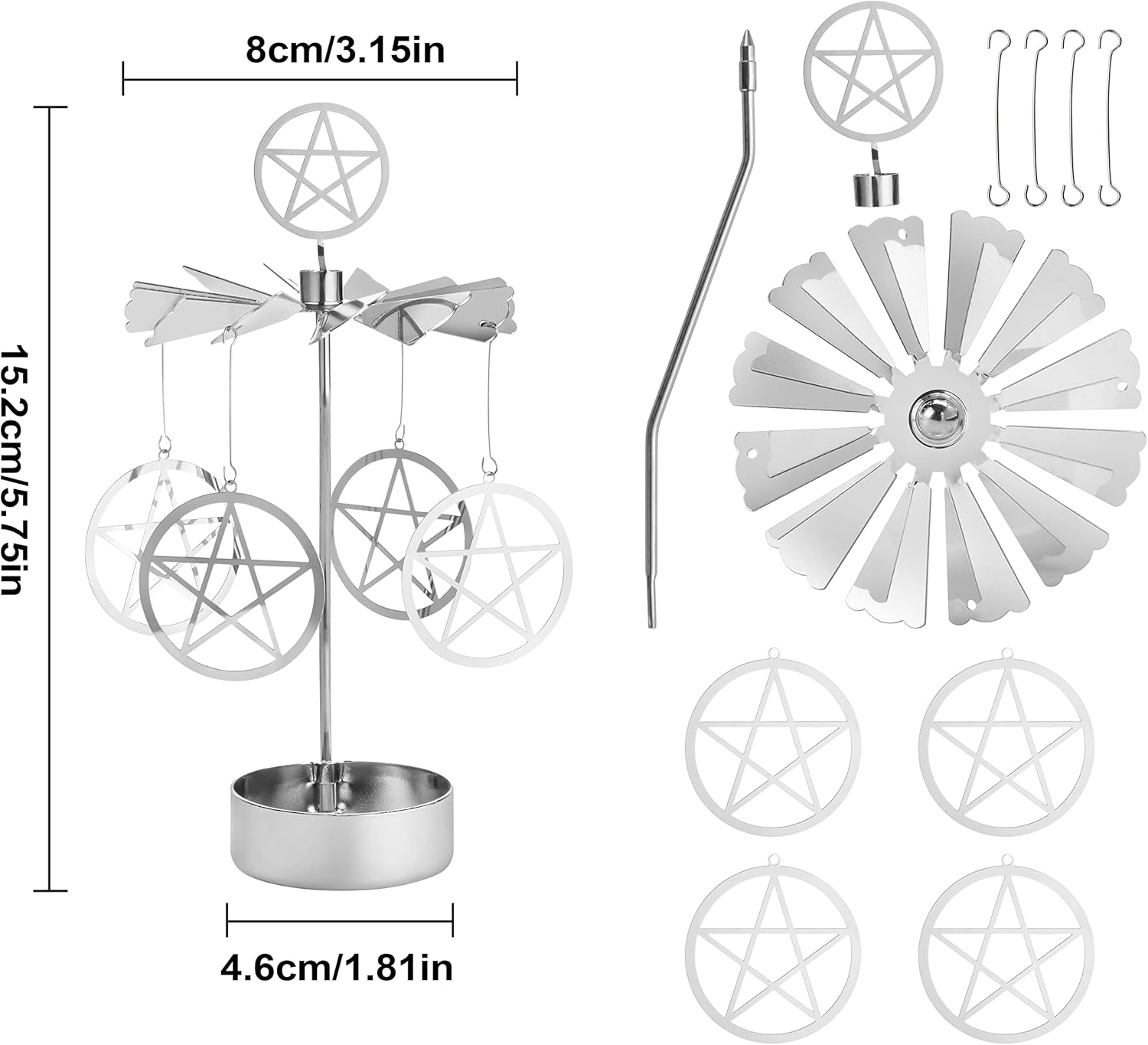 Spinning Tea Light Candle Holder