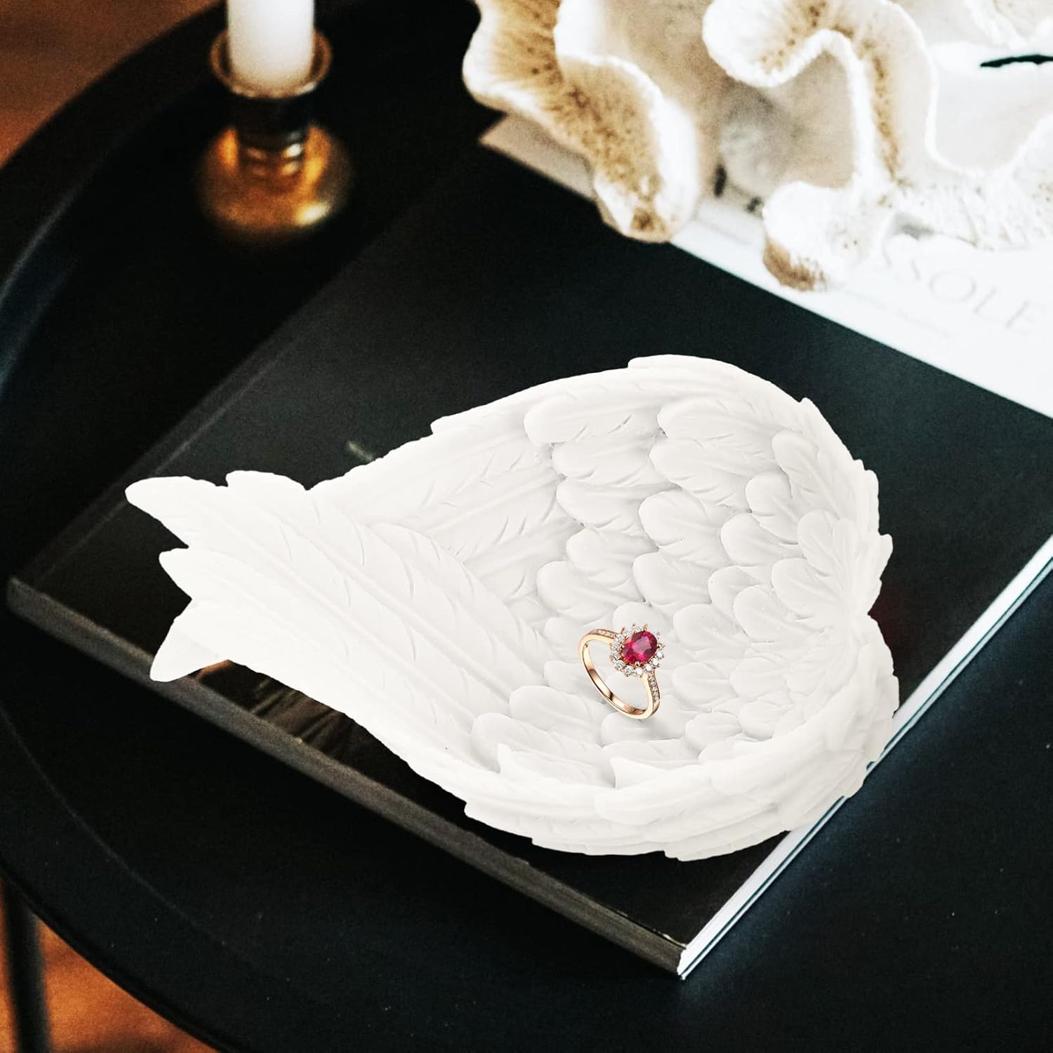 Angoily Tray Ornaments - Elegant Storage Display for Home Kitchen