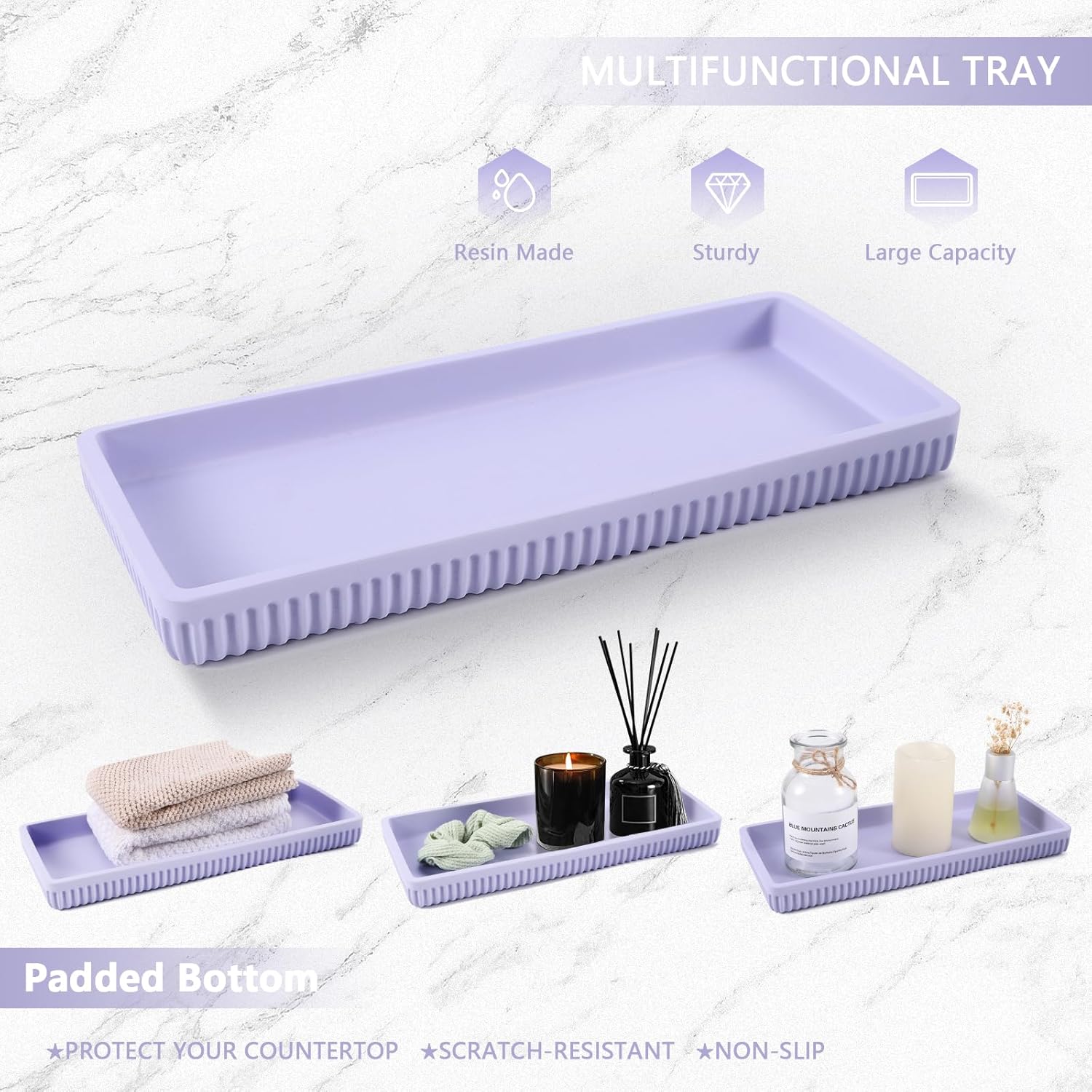 5-Piece Resin Bathroom Set for Blissful Hygiene