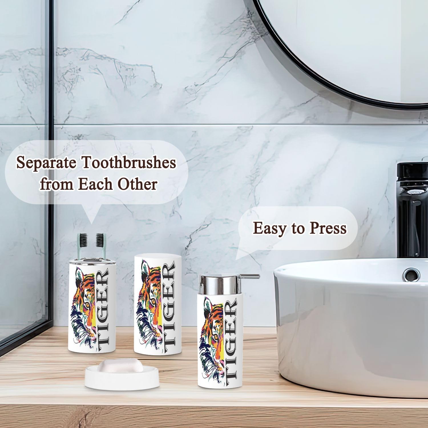 Versatile Bathroom Accessories Set for Durable and Aesthetic Storage