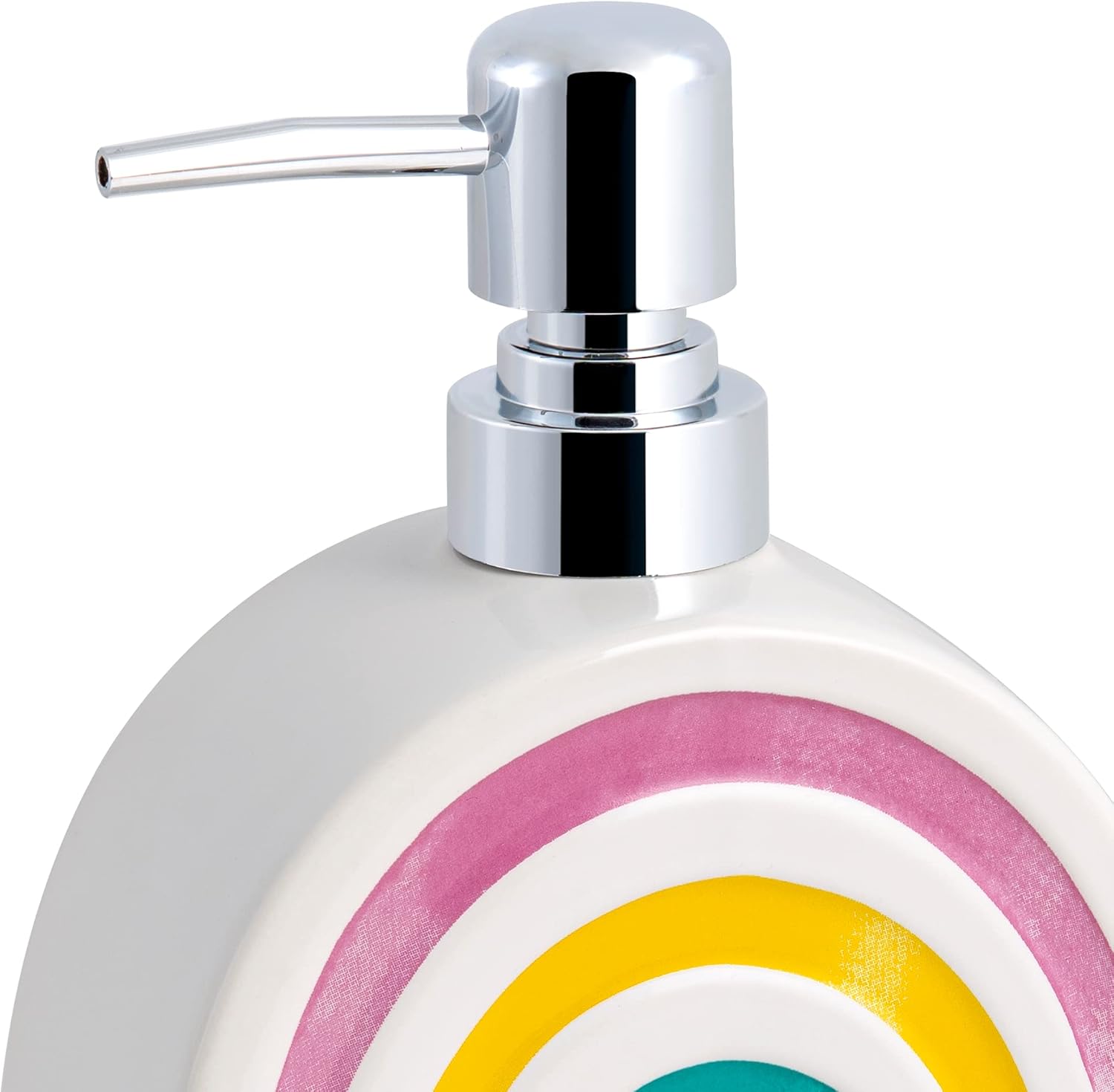 Allure Home Creation Rainbow Heart Ceramic Bath Accessory Set