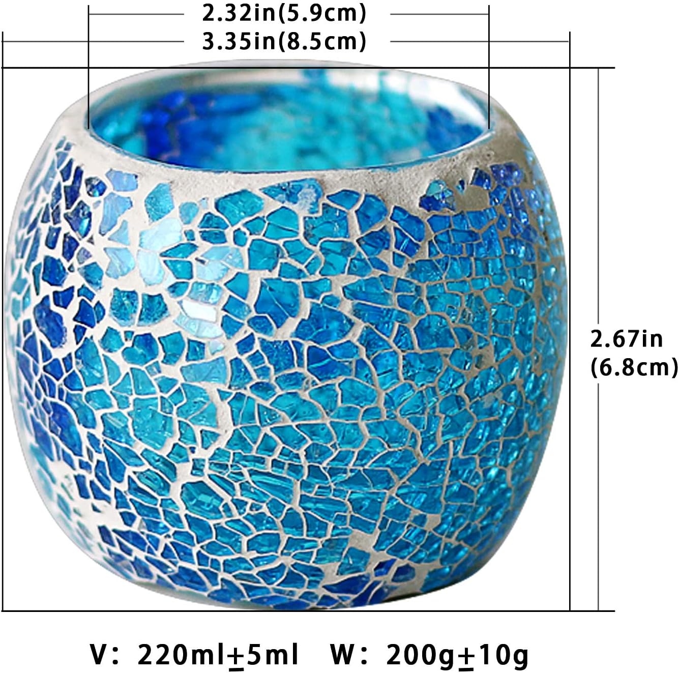 ZHAOHAI Mosaic Candle Holder