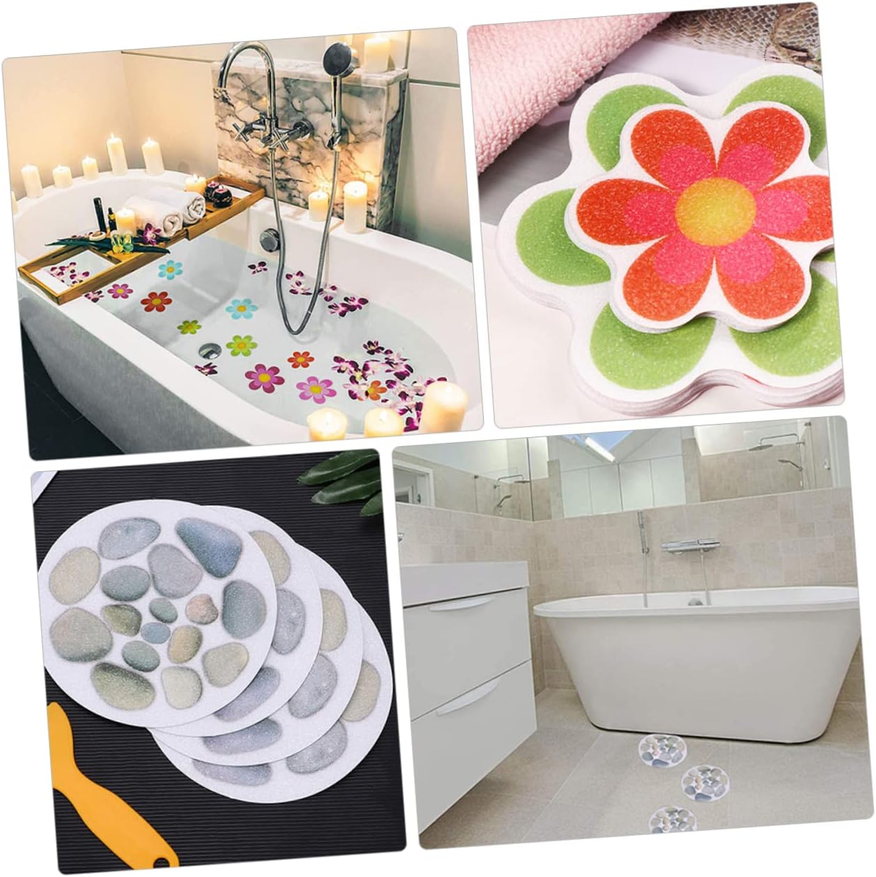 MAGICLULU 14 Piece Bathtub Skid Preventing Sticker Set