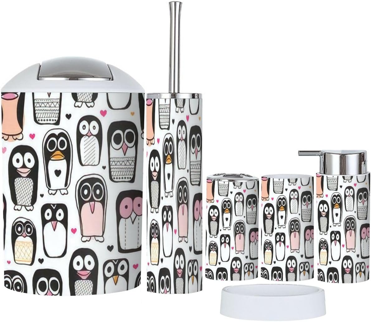 Bathroom Accessories Set for Kids 6 Pcs