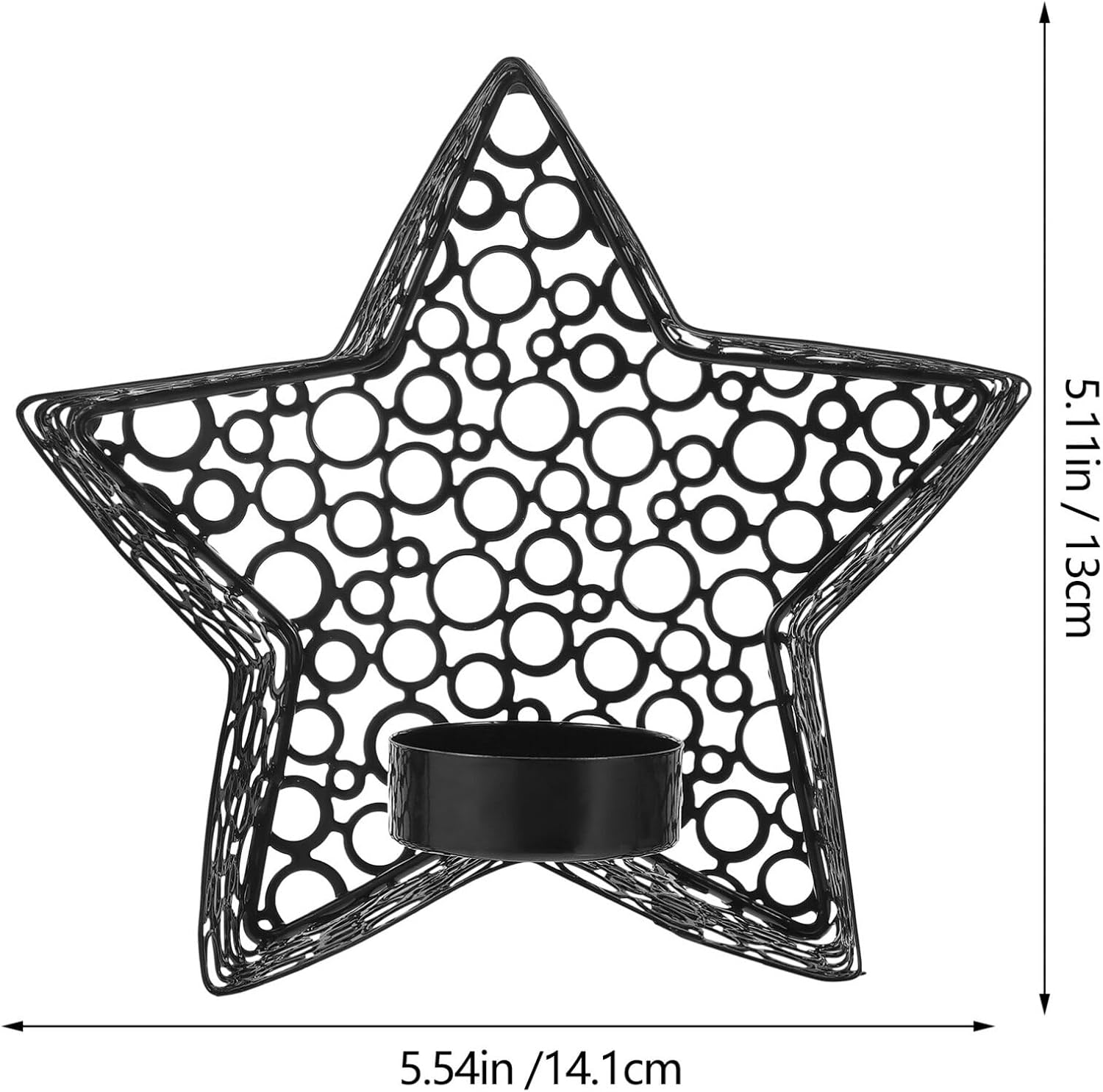Three Star-Cut Candle Holders with Modern Aesthetics