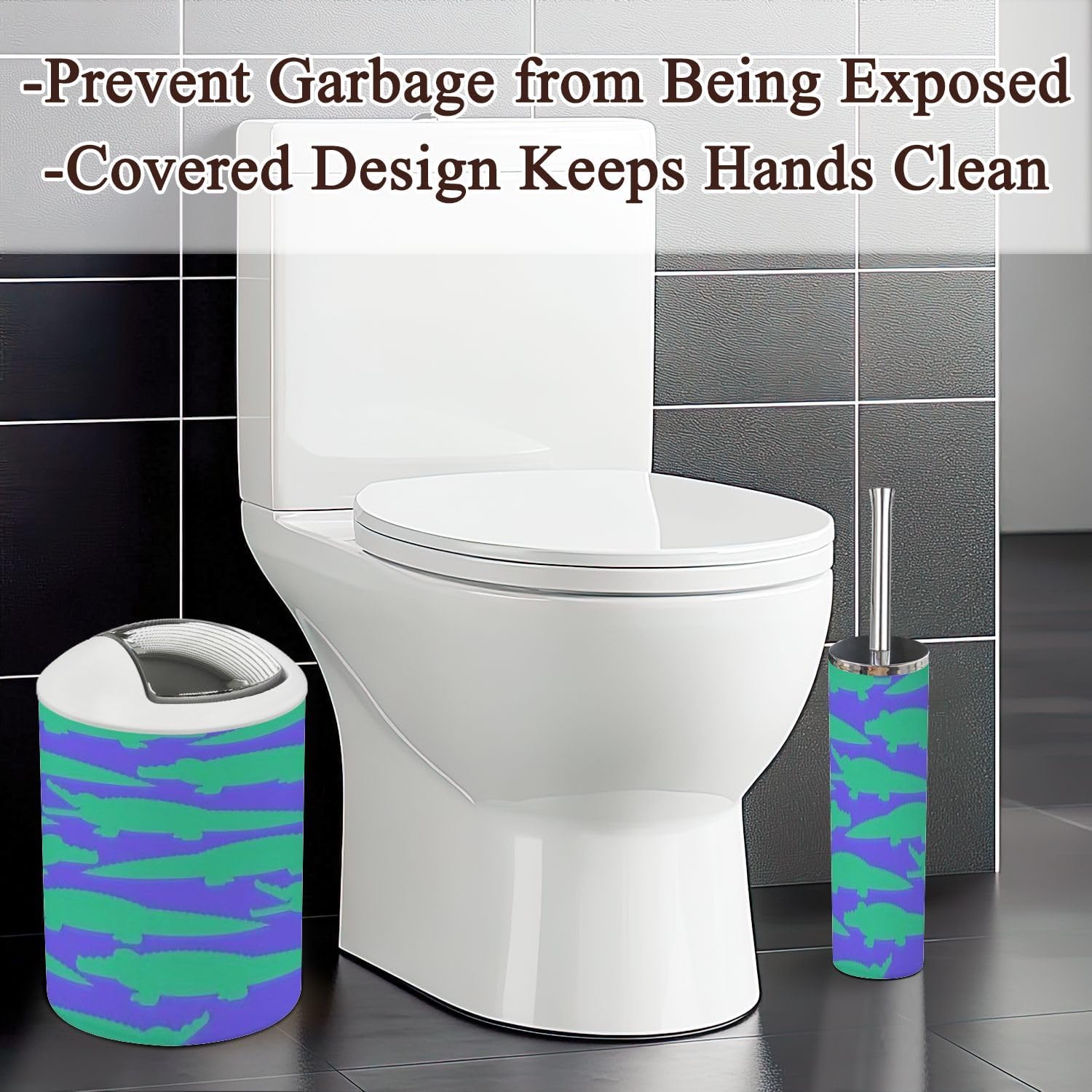 Stylish 6-Piece Bathroom Organizational Kit for Home Commercial Use
