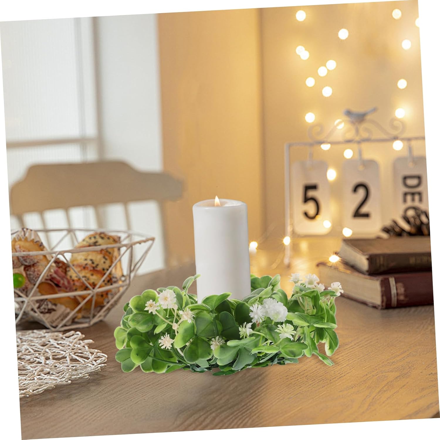 St Patricks Day Candleholder Wreath