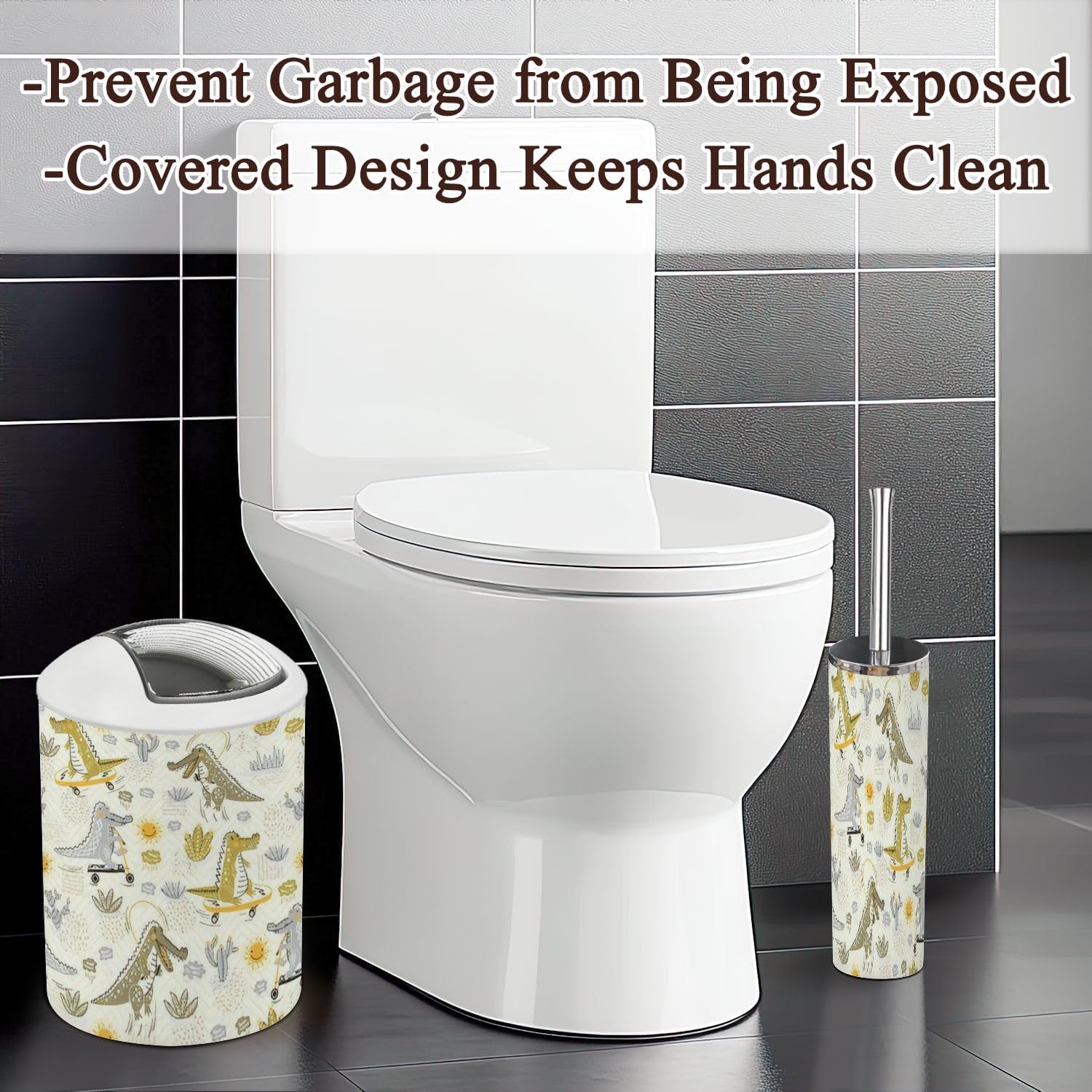 6-Piece Bathroom Accessories Set for Modern Bathrooms