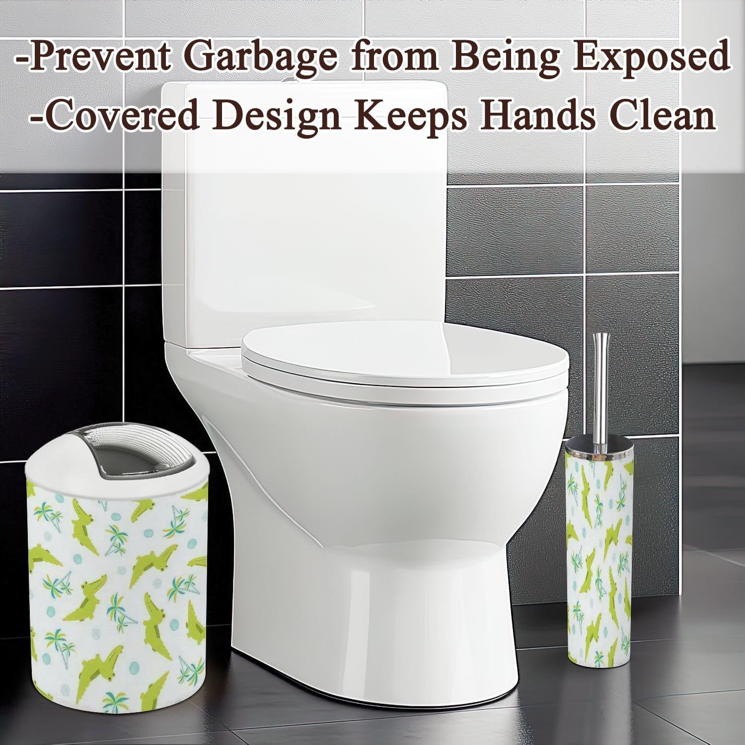JBNJANKDAV6-Piece Bathroom Accessories Set with Cartoon Design