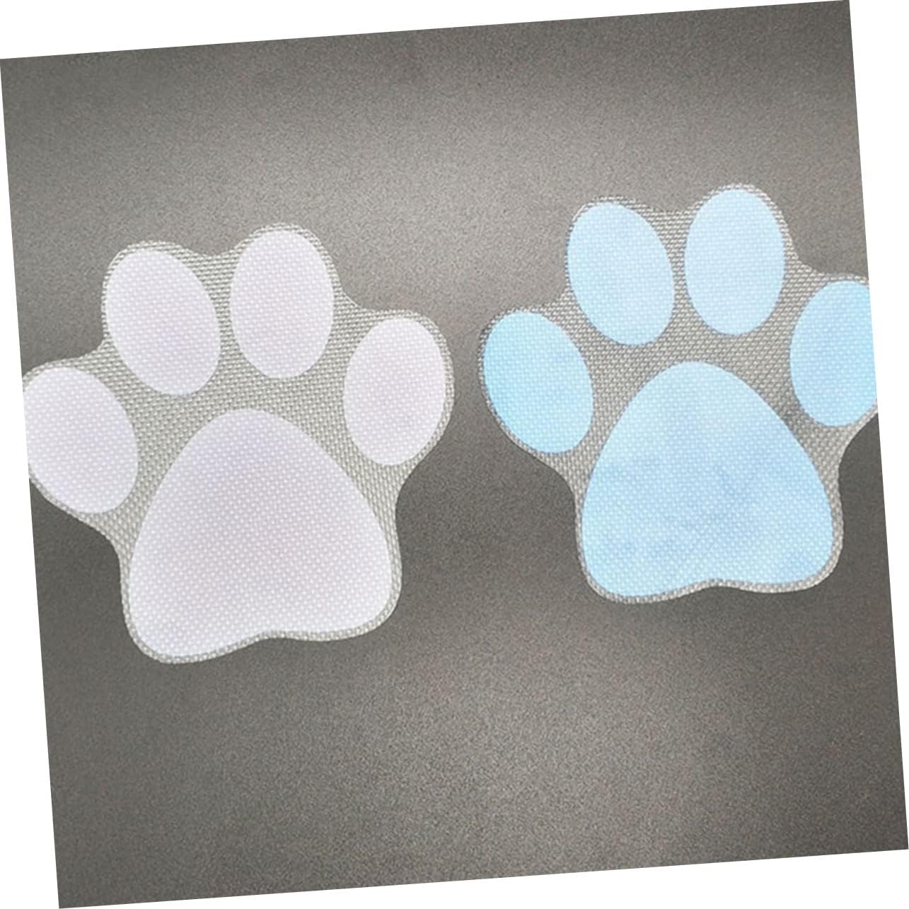 4-Piece Cartoon Dog Footprint Stickers for Bathtub Safe Fun Bath Time