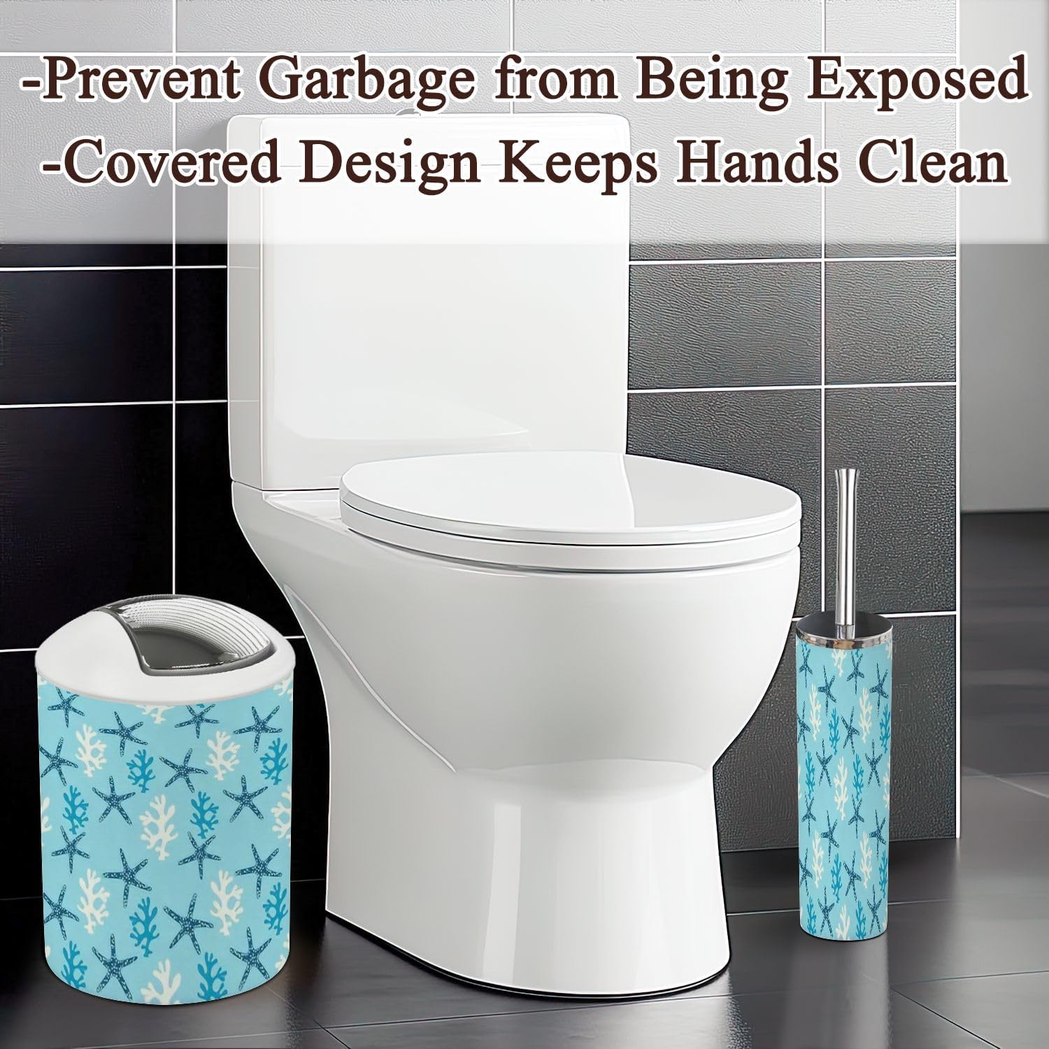 JBNJANKDAV 6-Piece Bathroom Accessory Set for Modern Spaces