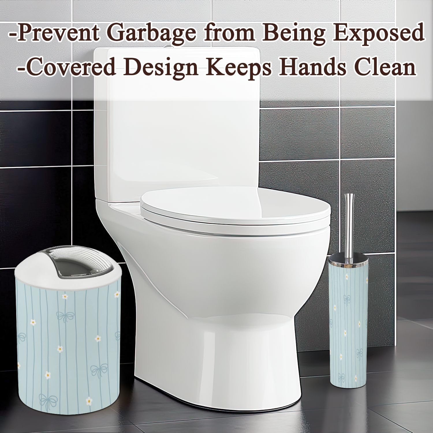 Cute Kawaii 6-Piece Bathroom Accessories Set