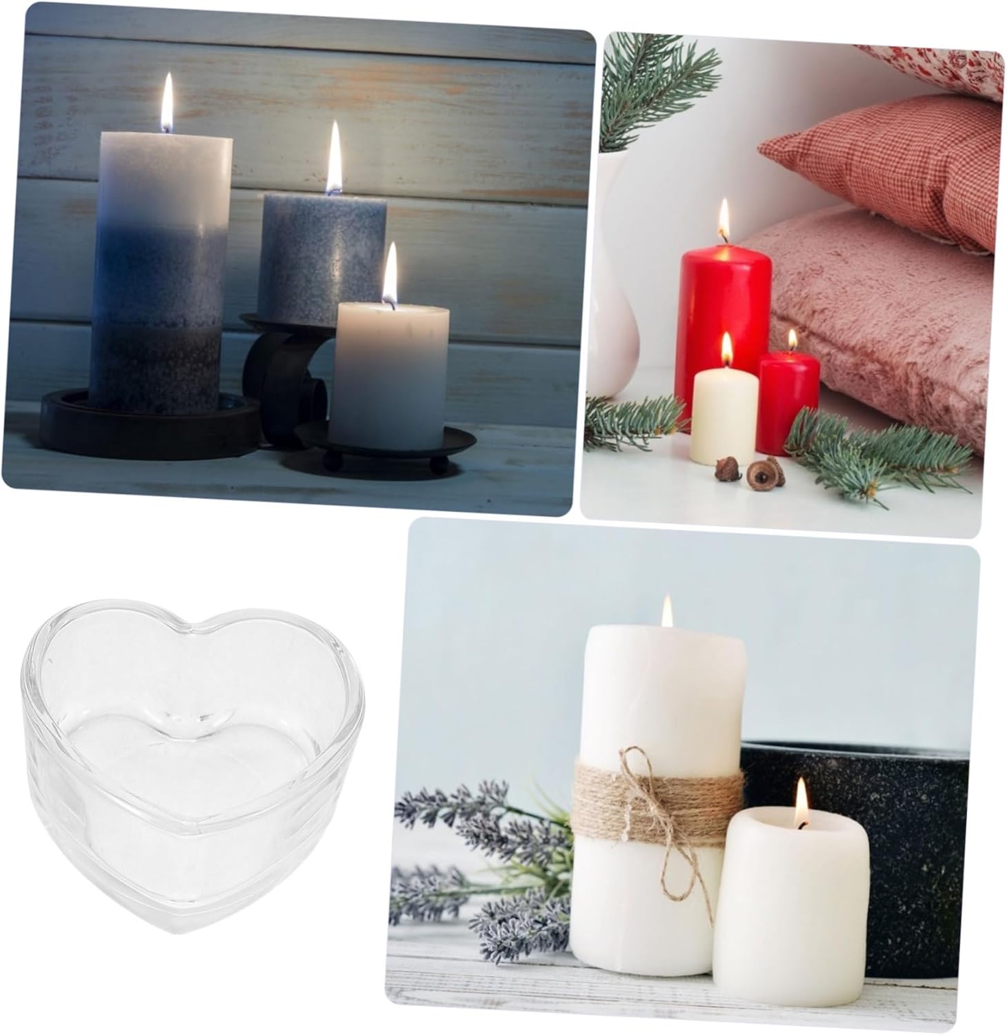 Elegant Heart-Shaped Candle Holder