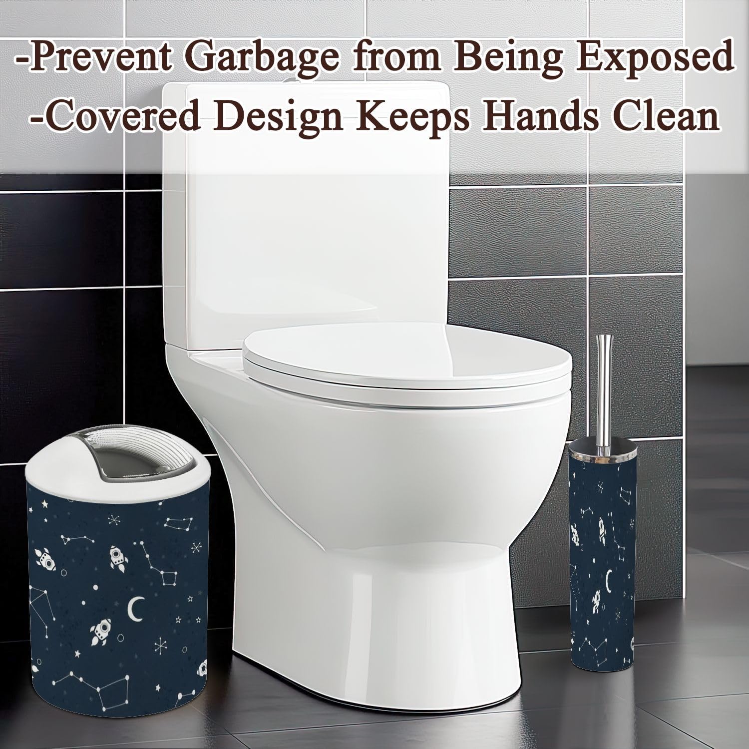Bathroom Accessories Set 6 Pcs Modern Decor 1
